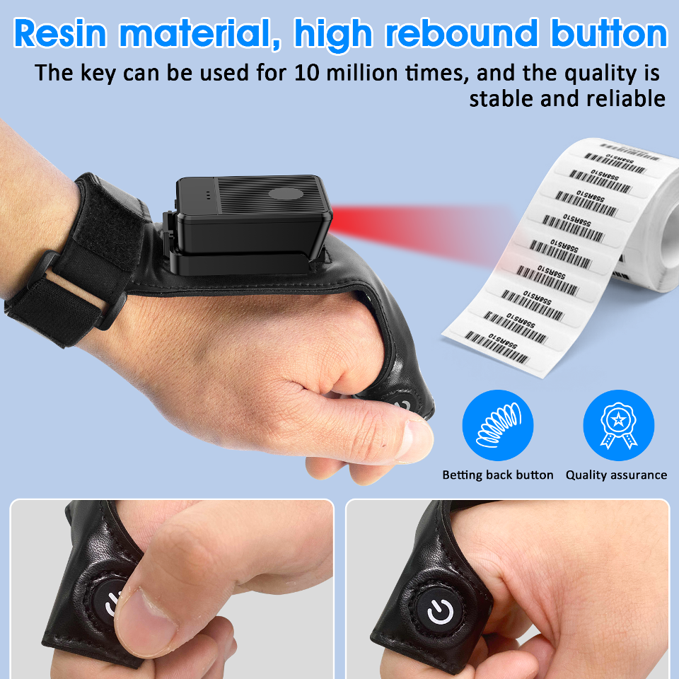 R80 Wearable Glove Bluetooth Barcode Scanner symcode111